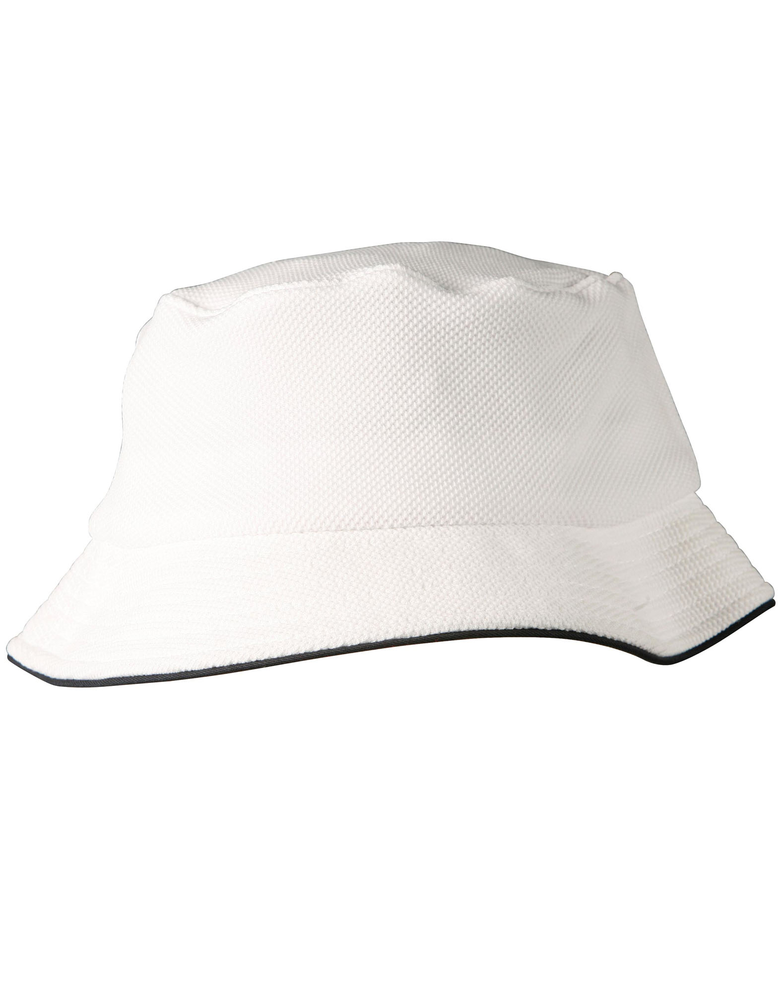 Bowlswear Australia Pique Mesh Bucket Hat BA Logo - White